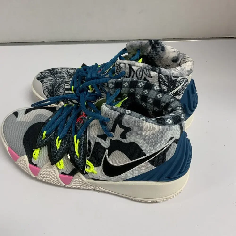 Nike Kybrid S2 GS What The Neon CV0097 002 Size 4.5 Kids Kyrie Basketball Shoes